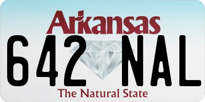 AR license plate 642NAL
