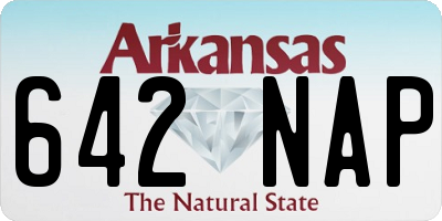 AR license plate 642NAP