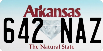 AR license plate 642NAZ
