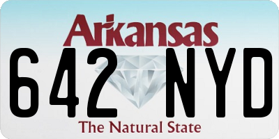 AR license plate 642NYD