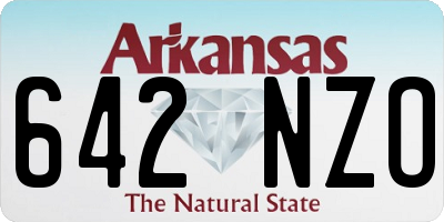 AR license plate 642NZO