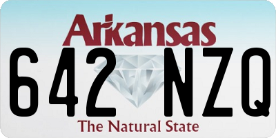 AR license plate 642NZQ