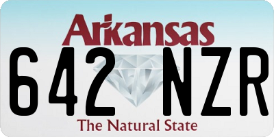 AR license plate 642NZR