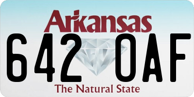 AR license plate 642OAF