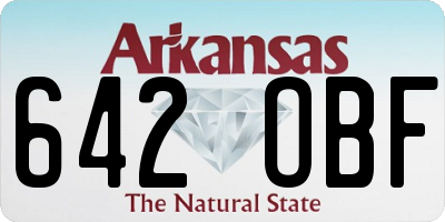 AR license plate 642OBF
