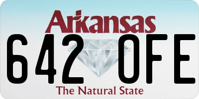 AR license plate 642OFE