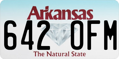 AR license plate 642OFM