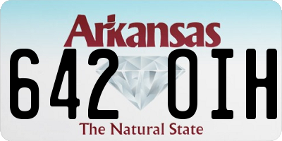 AR license plate 642OIH