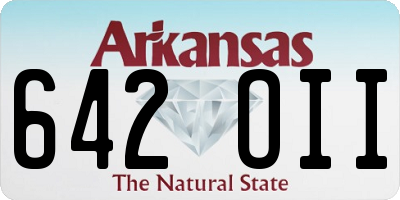 AR license plate 642OII
