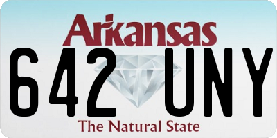 AR license plate 642UNY