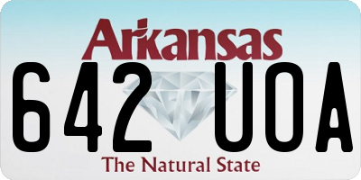 AR license plate 642UOA