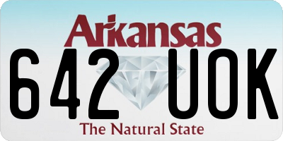 AR license plate 642UOK