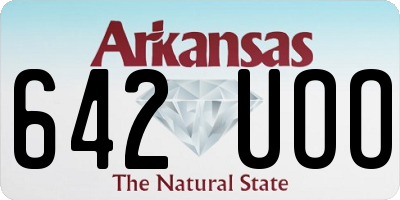 AR license plate 642UOO