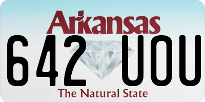 AR license plate 642UOU
