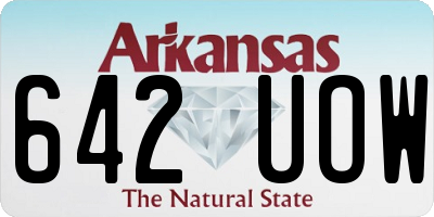 AR license plate 642UOW