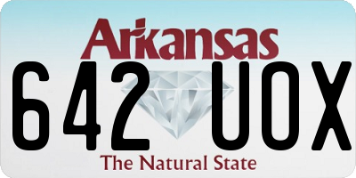 AR license plate 642UOX
