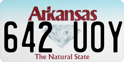 AR license plate 642UOY