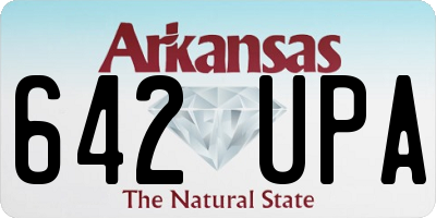 AR license plate 642UPA