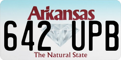 AR license plate 642UPB