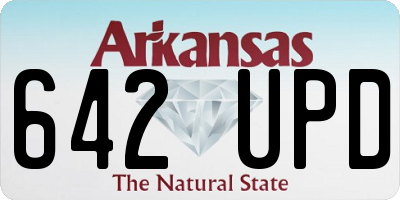 AR license plate 642UPD