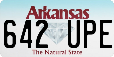 AR license plate 642UPE