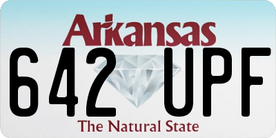 AR license plate 642UPF
