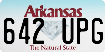 AR license plate 642UPG