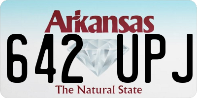 AR license plate 642UPJ