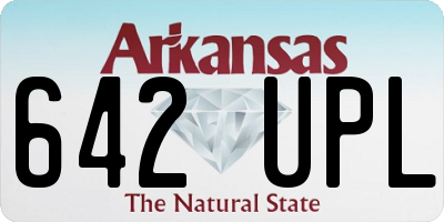 AR license plate 642UPL