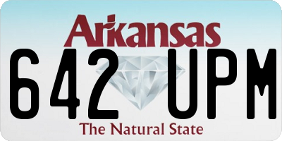 AR license plate 642UPM