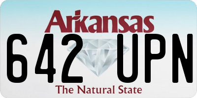 AR license plate 642UPN