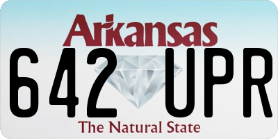AR license plate 642UPR