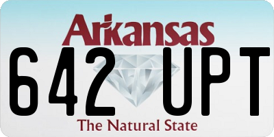 AR license plate 642UPT