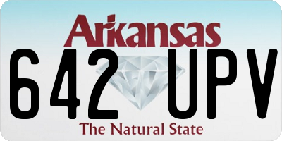 AR license plate 642UPV