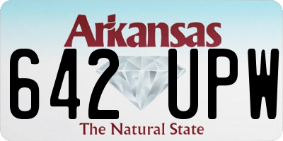 AR license plate 642UPW