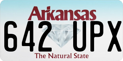 AR license plate 642UPX