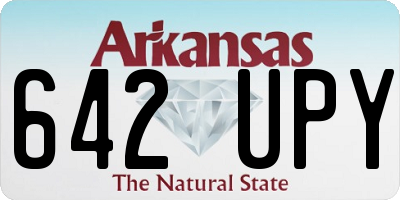 AR license plate 642UPY