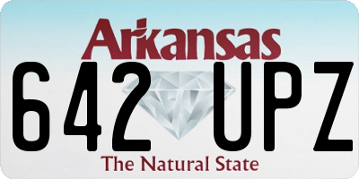 AR license plate 642UPZ