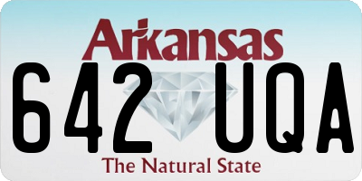 AR license plate 642UQA