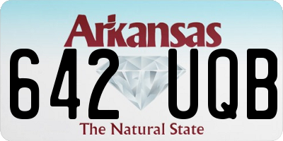 AR license plate 642UQB