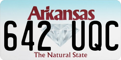 AR license plate 642UQC