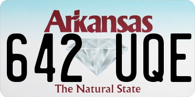 AR license plate 642UQE