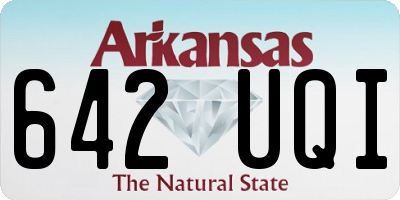 AR license plate 642UQI