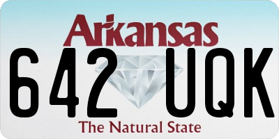 AR license plate 642UQK