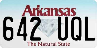 AR license plate 642UQL