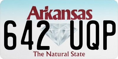 AR license plate 642UQP
