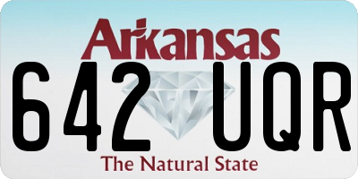 AR license plate 642UQR