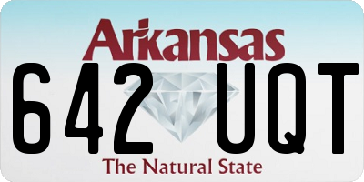 AR license plate 642UQT