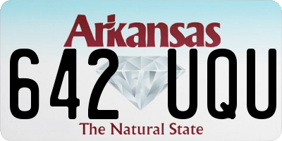 AR license plate 642UQU