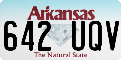 AR license plate 642UQV